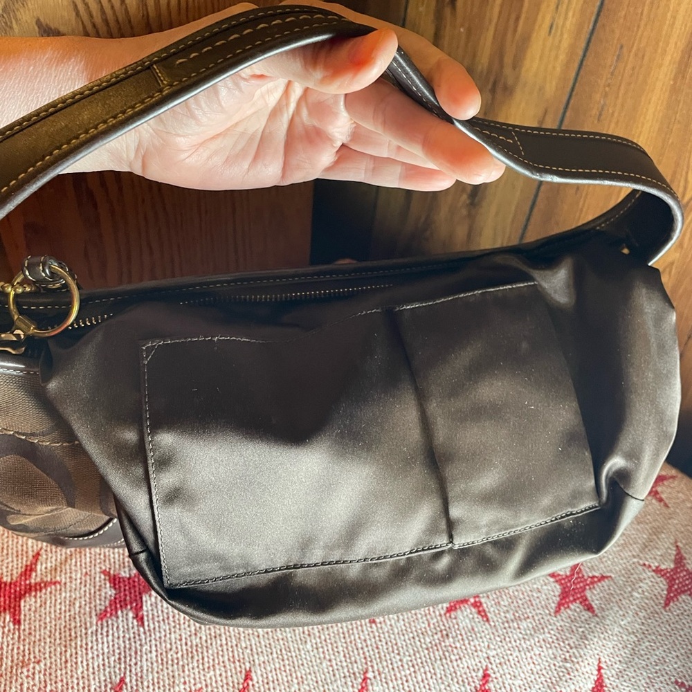 Coach Signature Brown Shoulder Bag EUC - Picture 7 of 11